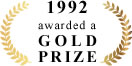 1992 awarded a GOLD PRIZE